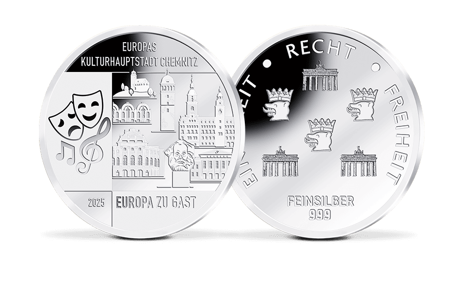 Silber-Gedenkprägung Europas Kulturhauptstadt Chemnitz 