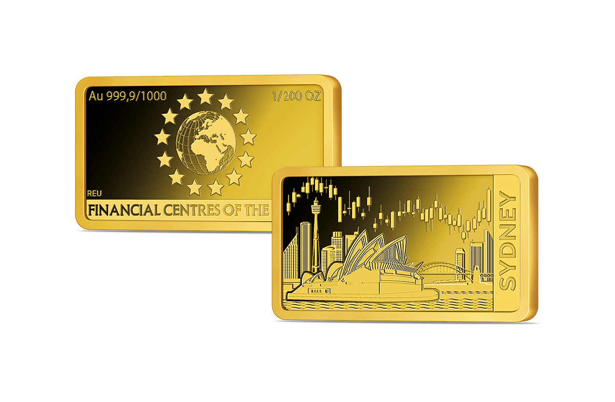 Goldbarren Finanzplatz Sydney