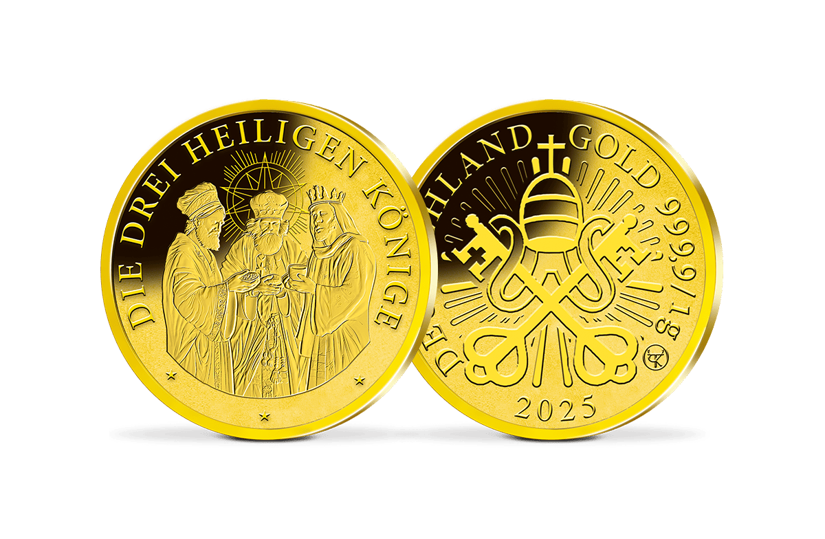 Gold-Gedenkprägung Die Heiligen Drei Könige
