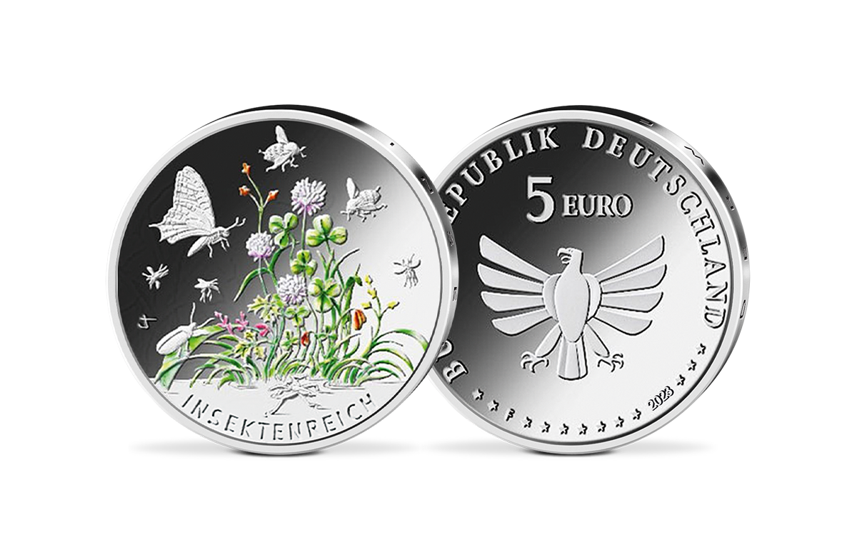 5-Euro-Münze 2022 Insektenreich 5-Euro-Münze 2022 Insektenreich