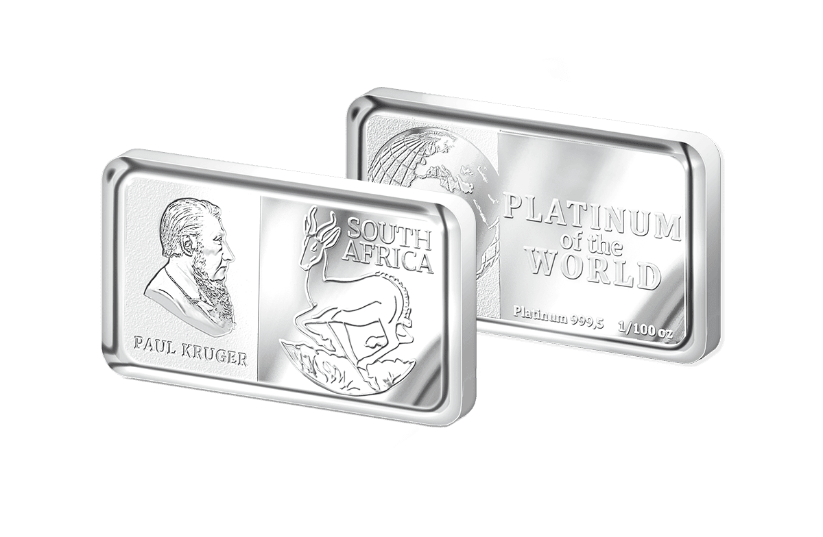 Platinbarren South Africa - Krügerrand