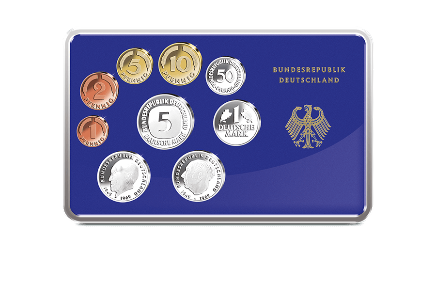 Kursmünzensatz aus dem Jahre 1977