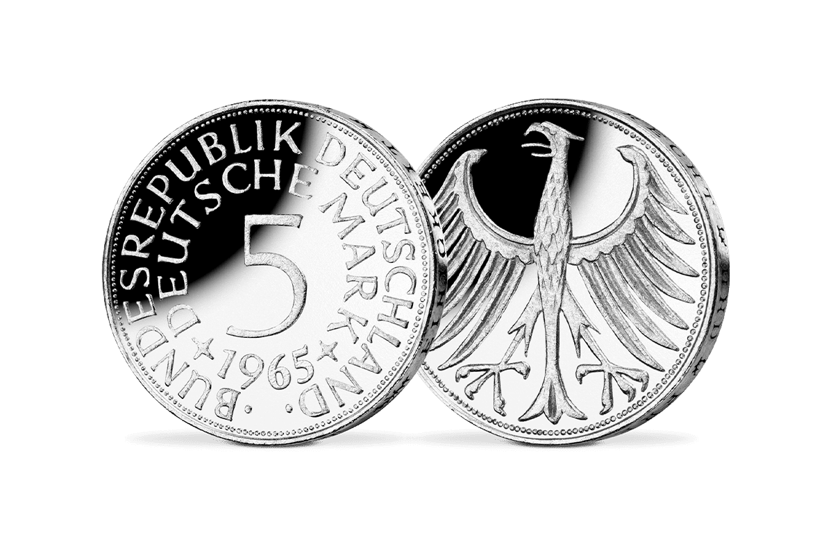 5-DM-Silbermünze aus dem Jahre 1965