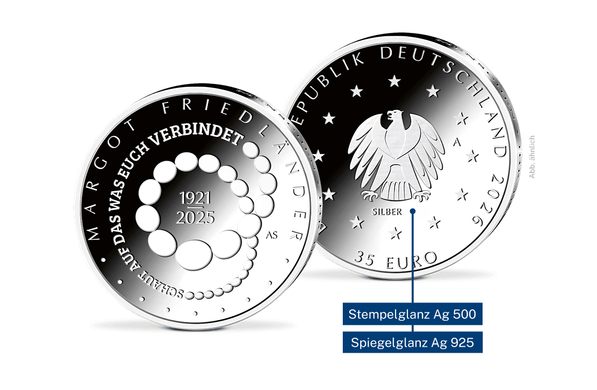 35-Euro-Silbermünze Margot Friedländer