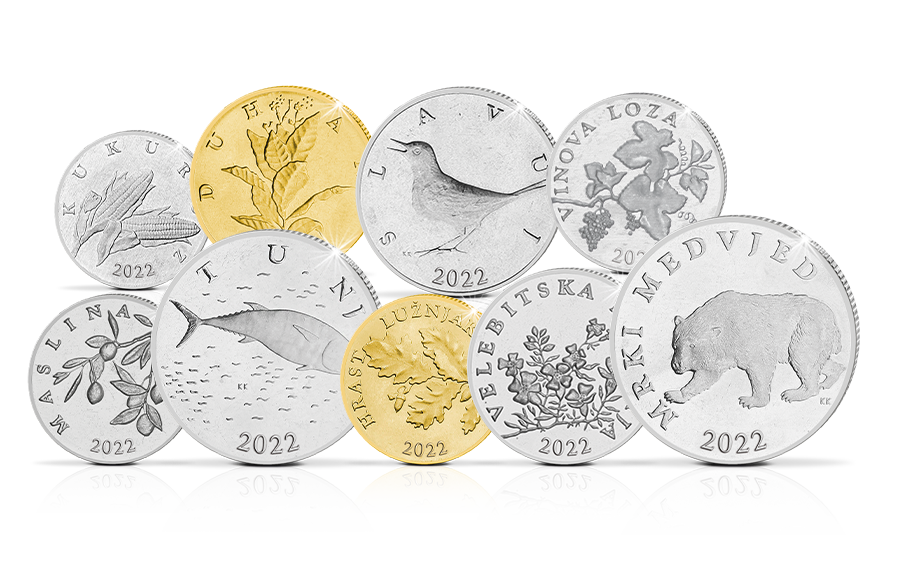 Kursmünzensatz Kroatien 2022 Kursmünzensatz Kroatien 2022