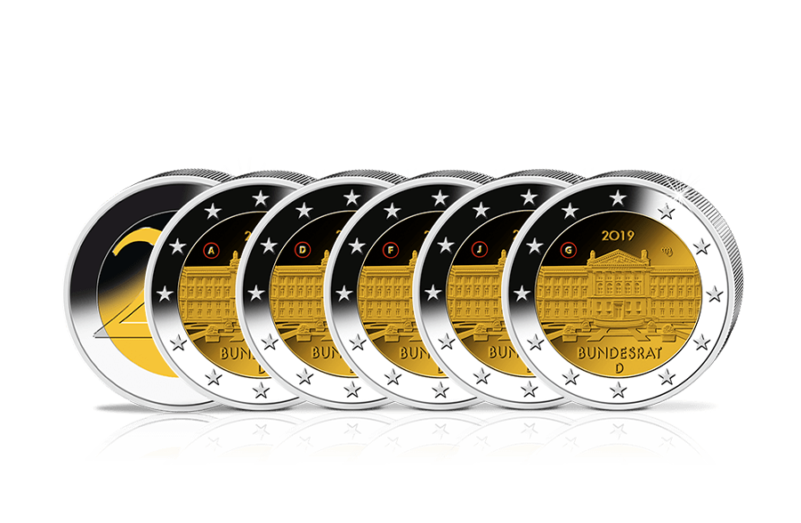 2-Euro-Gedenkmünzen Bundesrat