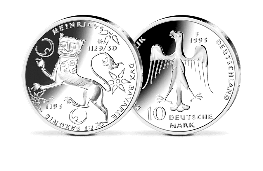 10-DM-Münze 800. Todestag Heinrich des Löwen -F-