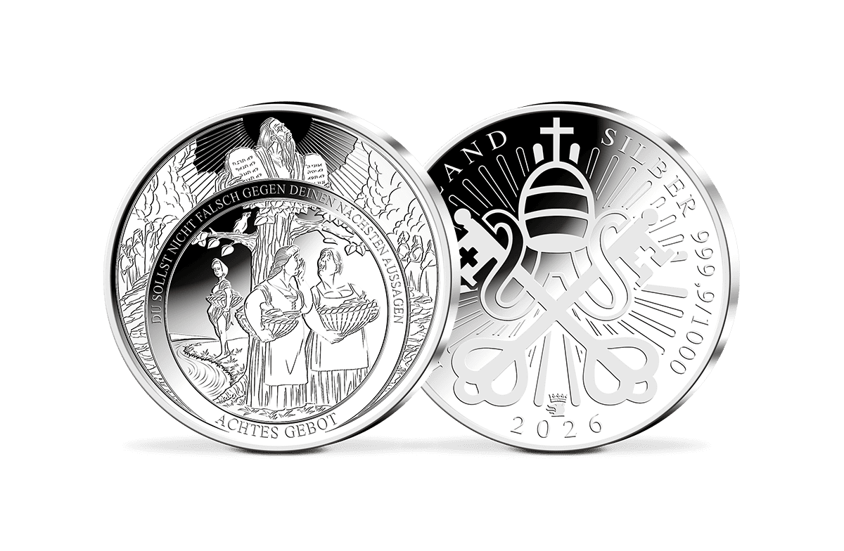 Silber-Gedenkprägung Das achte Gebot