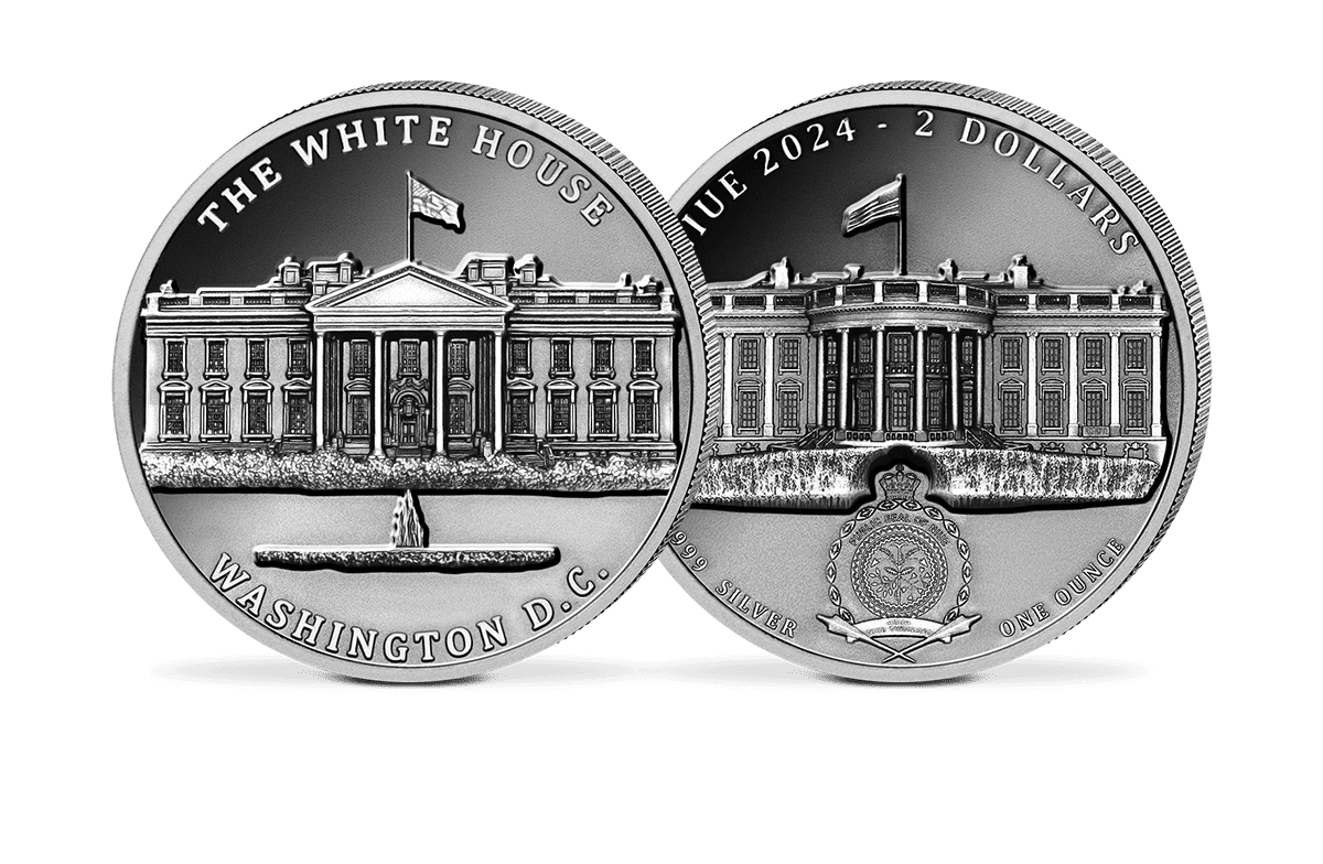2-Dollar-Silbermünze White House