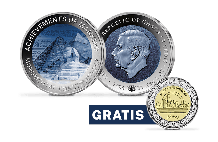 Monumentalbauwerke-Pyramiden + Gratis 1 Pfund Ägypten