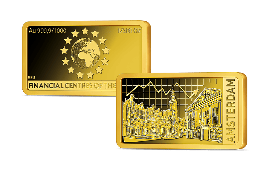 Goldbarren Finanzplatz Amsterdam