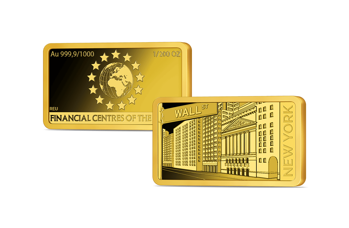 Goldbarren Finanzplatz New York