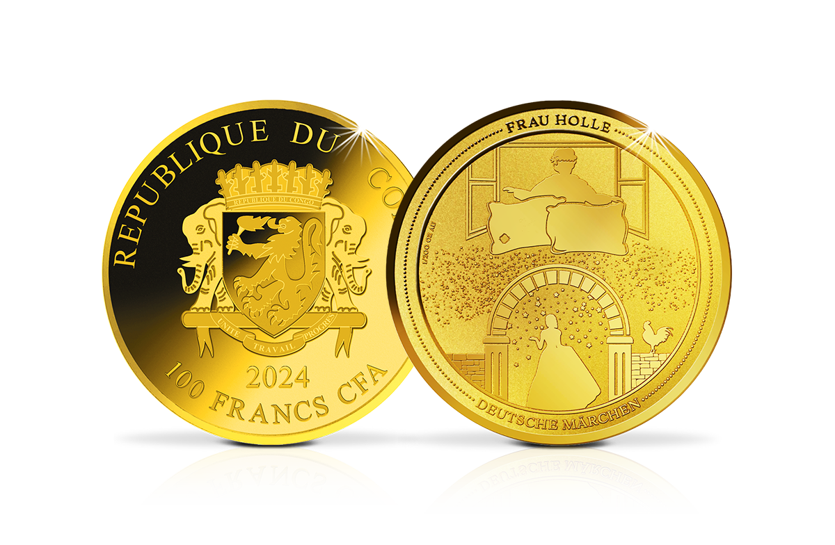 Goldmünze Frau Holle