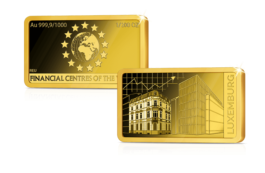 Goldbarren Finanzplatz Luxemburg Goldbarren Finanzplatz Luxemburg