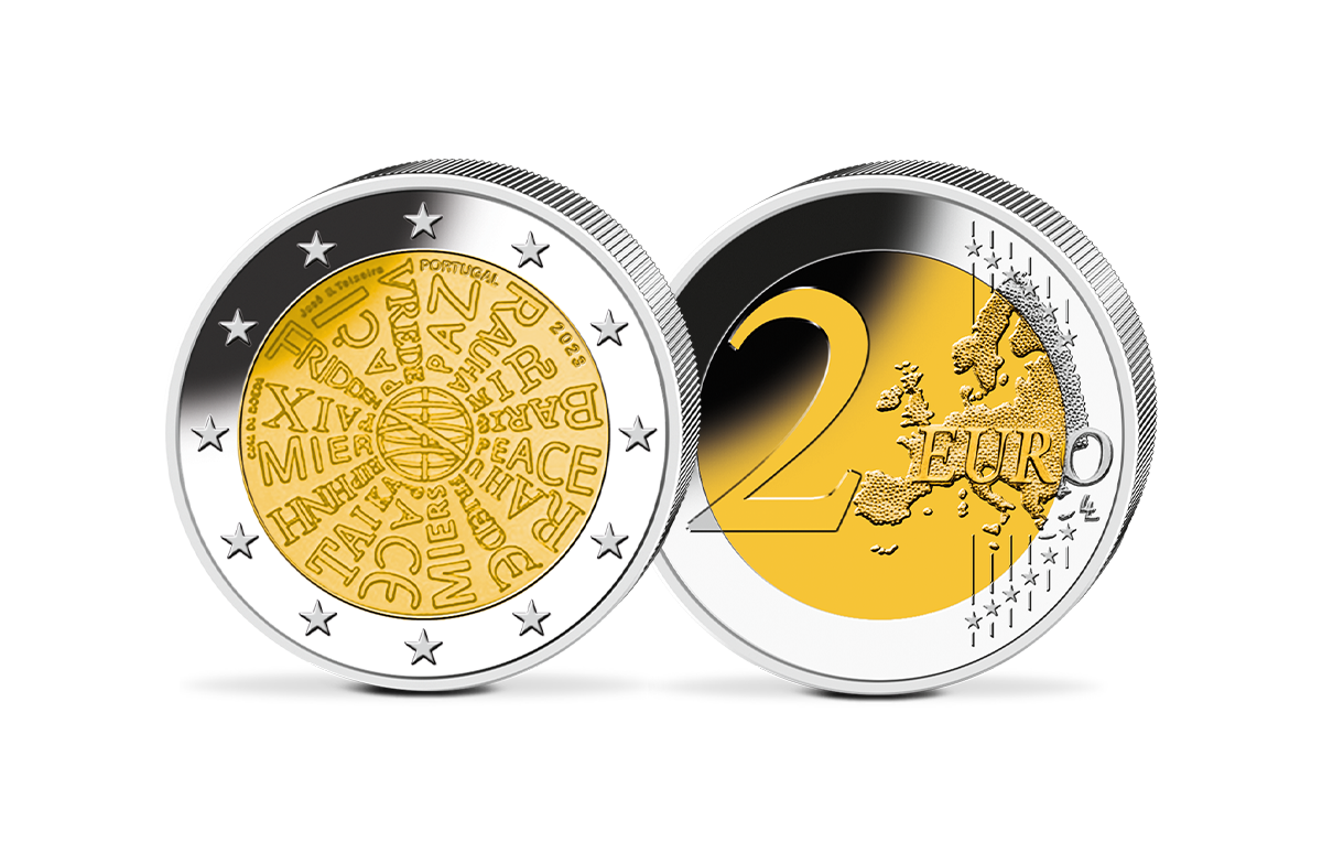 2-Euro-Gedenkmünze - Portugal 2023 - Frieden 2-Euro-Gedenkmünze - Portugal 2023 - Frieden