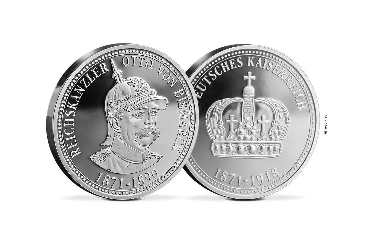 Silber-Gedenkprägung Reichskanzler Otto von Bismarck