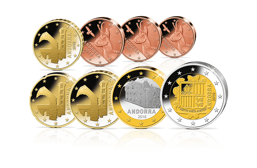 Euro-Kursmünzensatz Andorra Euro-Kursmünzensatz Andorra