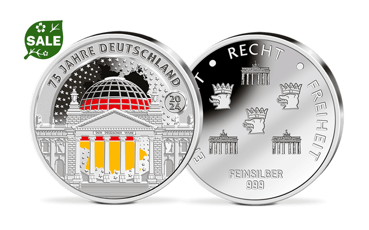 Silber-Gedenkprägung 75 Jahre Bundesrepublik Deutschland