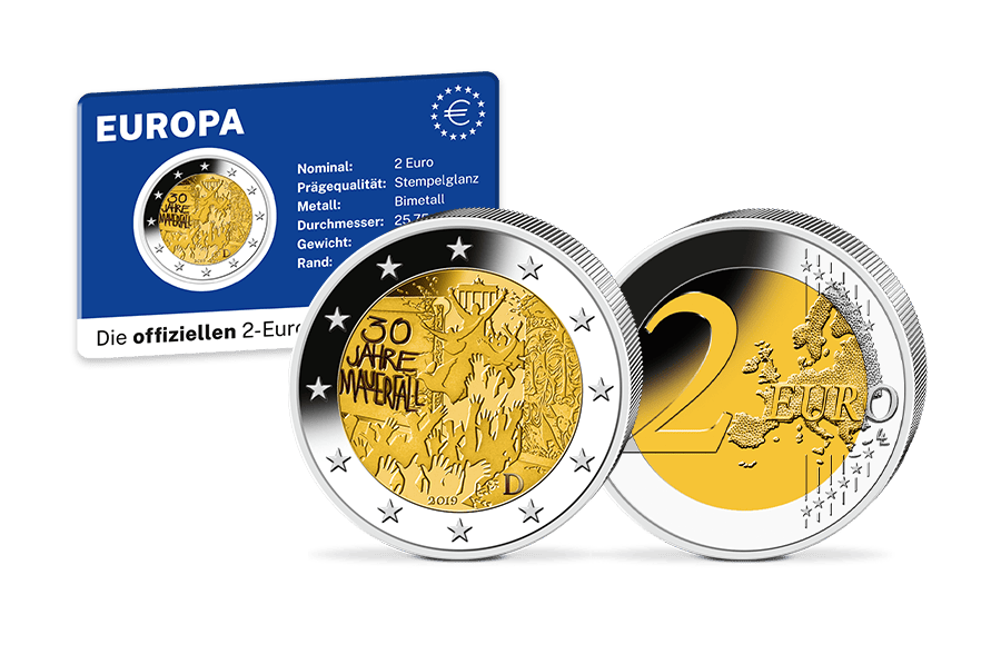 2-Euro-Münze Deutschland - Fall der Mauer