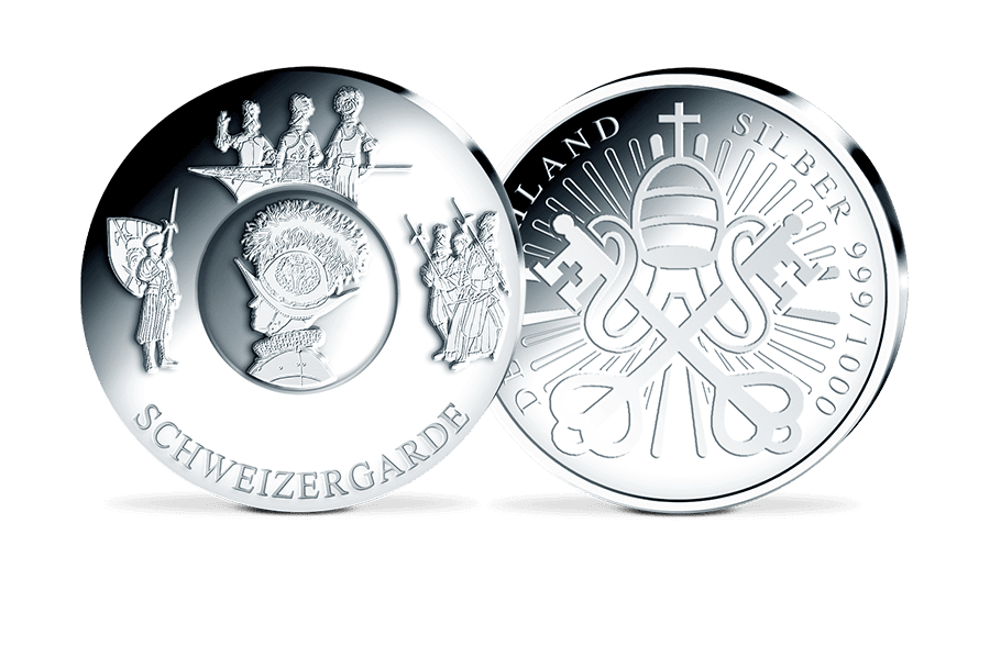 Teller-Gedenkprägung Schweizergarde