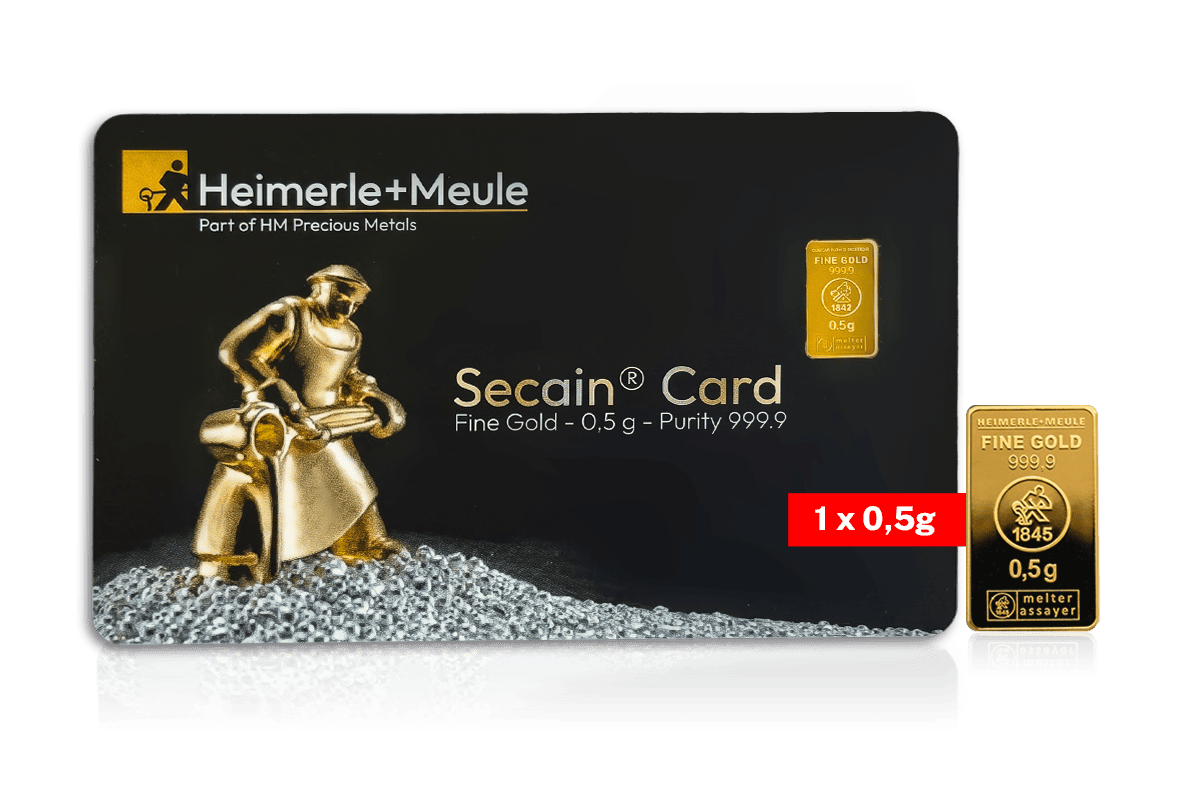 Goldbarren SecainCard Heimerle + Meule