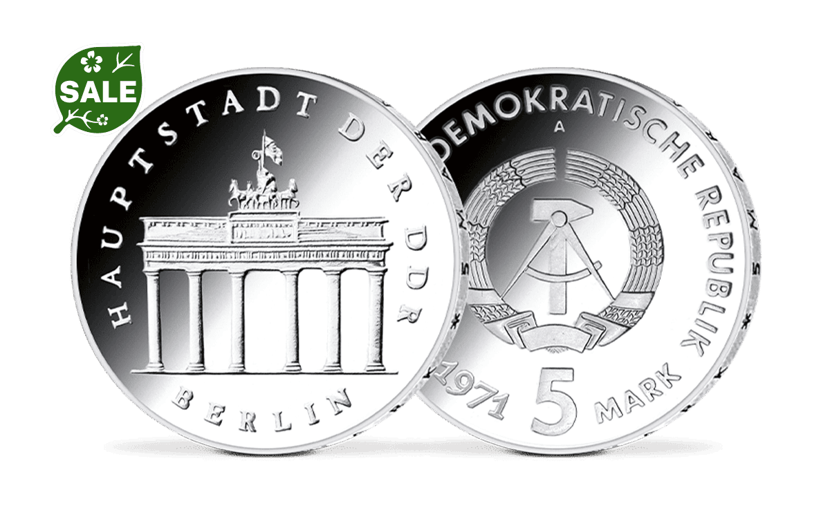 5-Mark-Münze der DDR – Brandenburger Tor