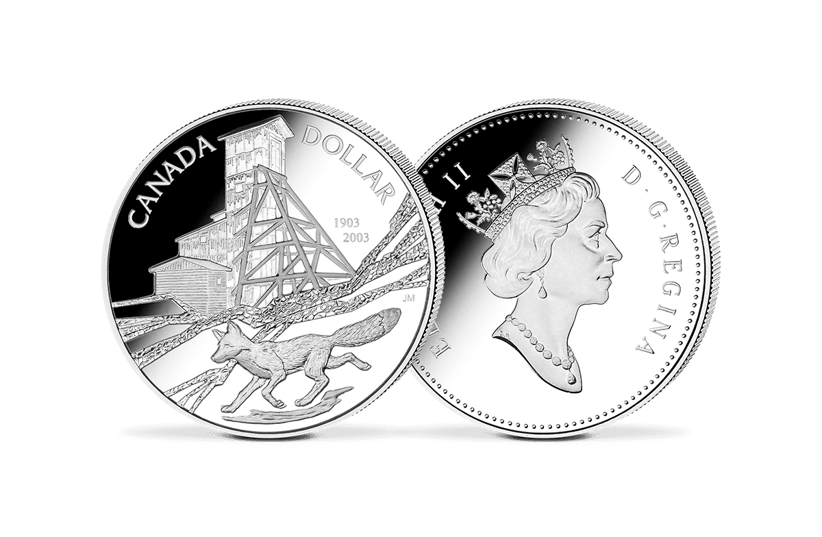 Silber-Dollar Kanada Silbermine Cobalt