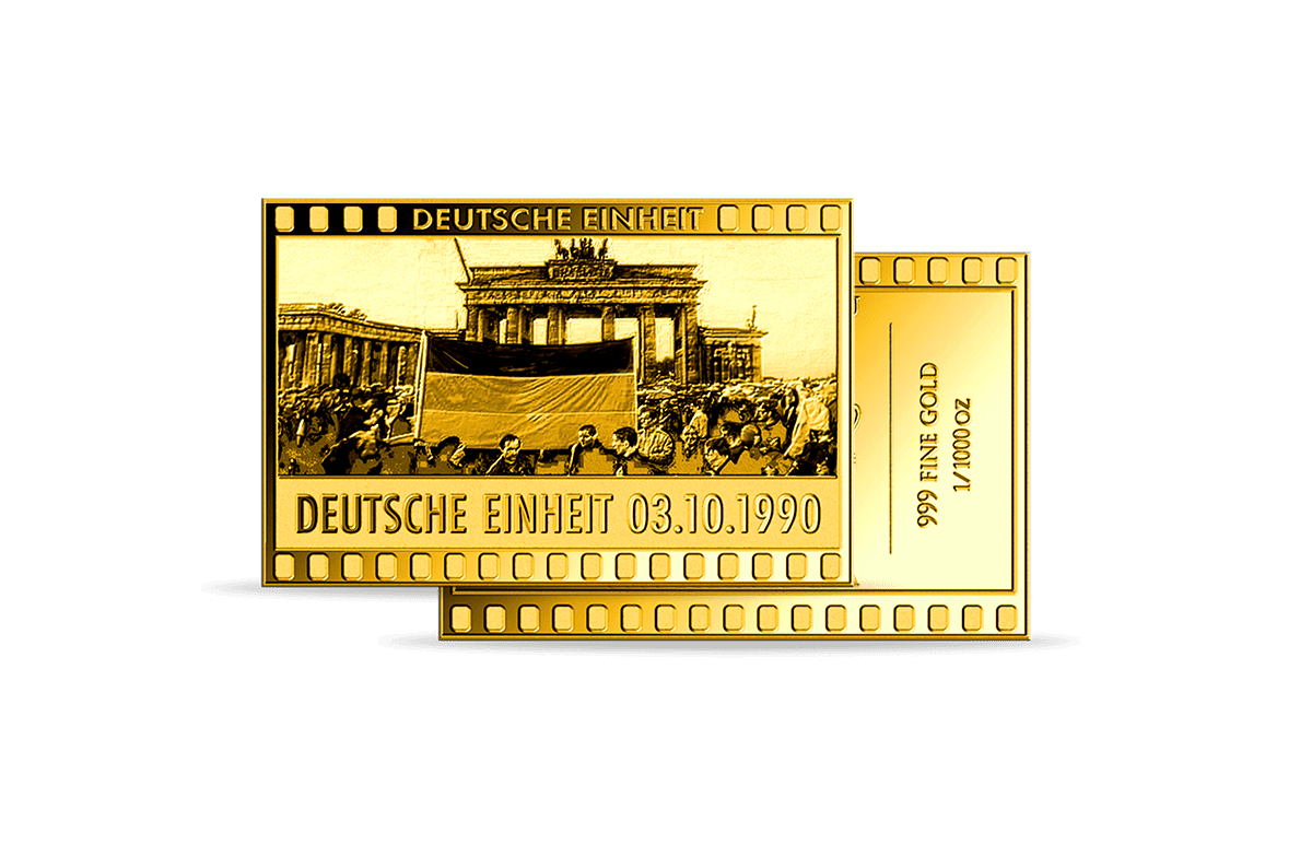 Goldmünze Deutsche Einheit 03.10.1990