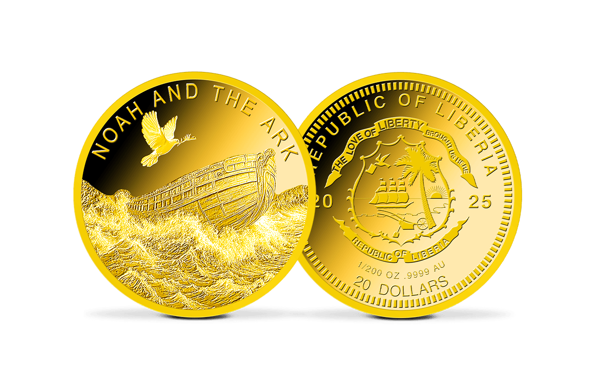 Dollar-Goldmünze Noah und die Arche