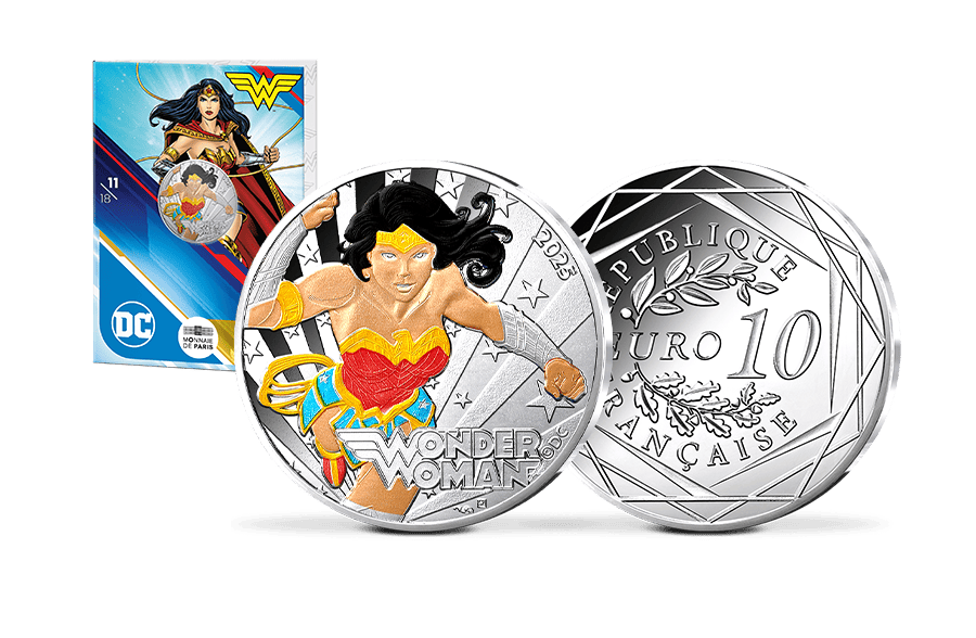 10-Euro-Silbermünze Frankreich DC - Wonder Woman™