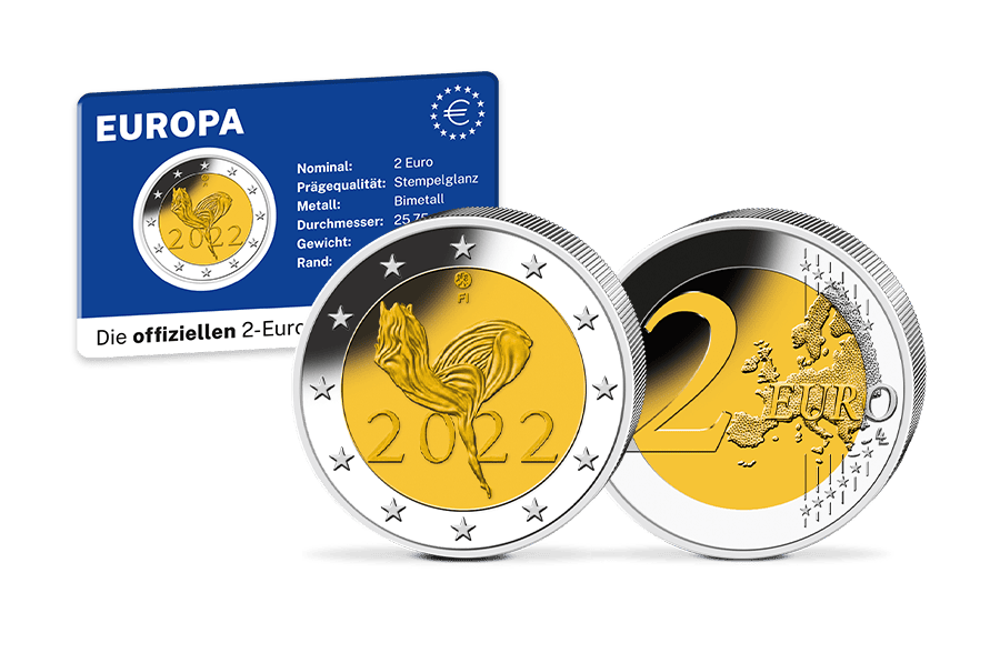 2-Euro-Gedenkmünze Finnland – 100 Jahre Nationalballett 2-Euro-Gedenkmünze Finnland – 100 Jahre Nationalballett