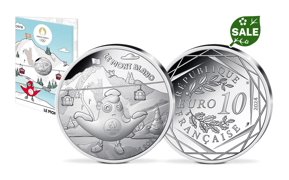 10-Euro-Silbermünze Frankreich - le Mont Blanc