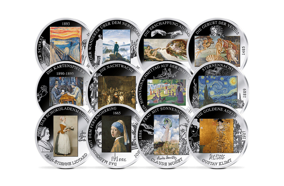Premium-Set Die berühmtesten Gemälde der Welt