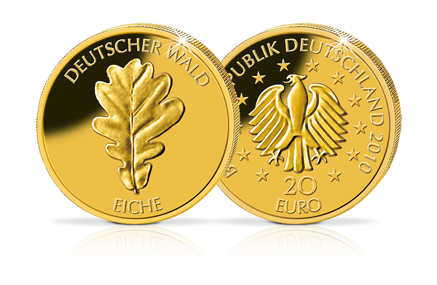 20-Euro-Goldmünze Eiche 2010 20-Euro-Goldmünze Eiche 2010