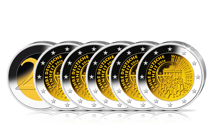 2-Euro-Gedenkmünzen-Satz 25 Jahre Deutsche Einheit 2-Euro-Gedenkmünzen-Satz 25 Jahre Deutsche Einheit