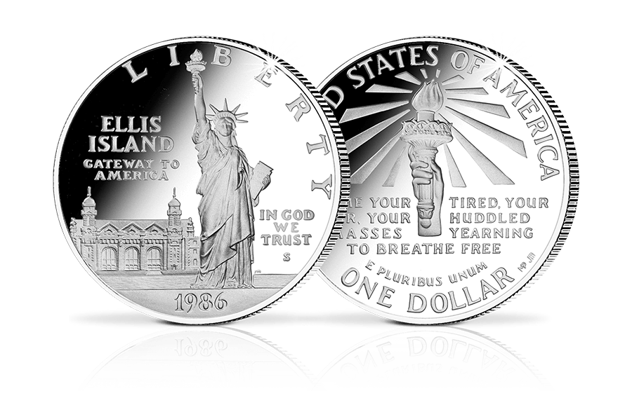 US-Silber-Dollar 100 Jahre Freiheitsstatue US-Silber-Dollar 100 Jahre Freiheitsstatue