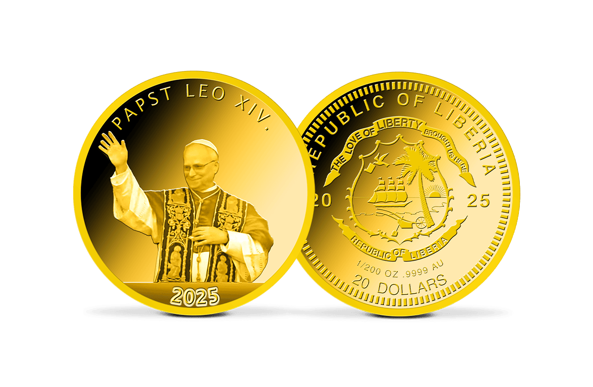 Goldmünze Papst Leo XIV.