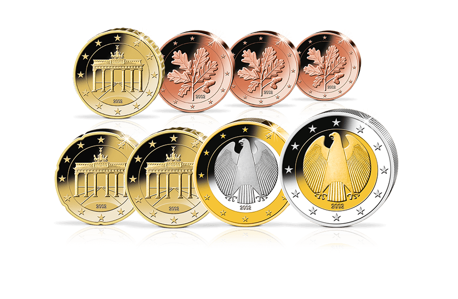 Euro-Kursmünzensatz Deutschland 2002 in PP Euro-Kursmünzensatz Deutschland 2002 in PP