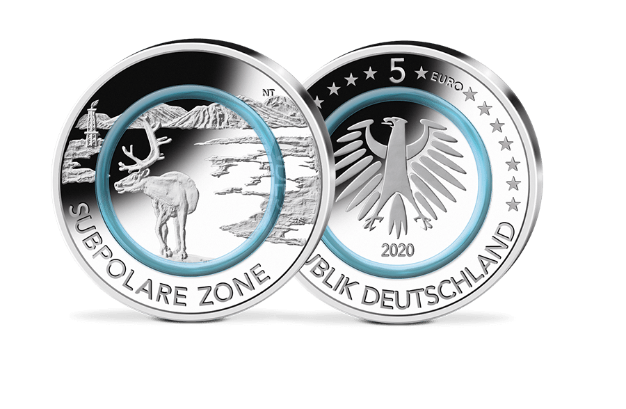 5-Euro-Münze Subpolare Zone 