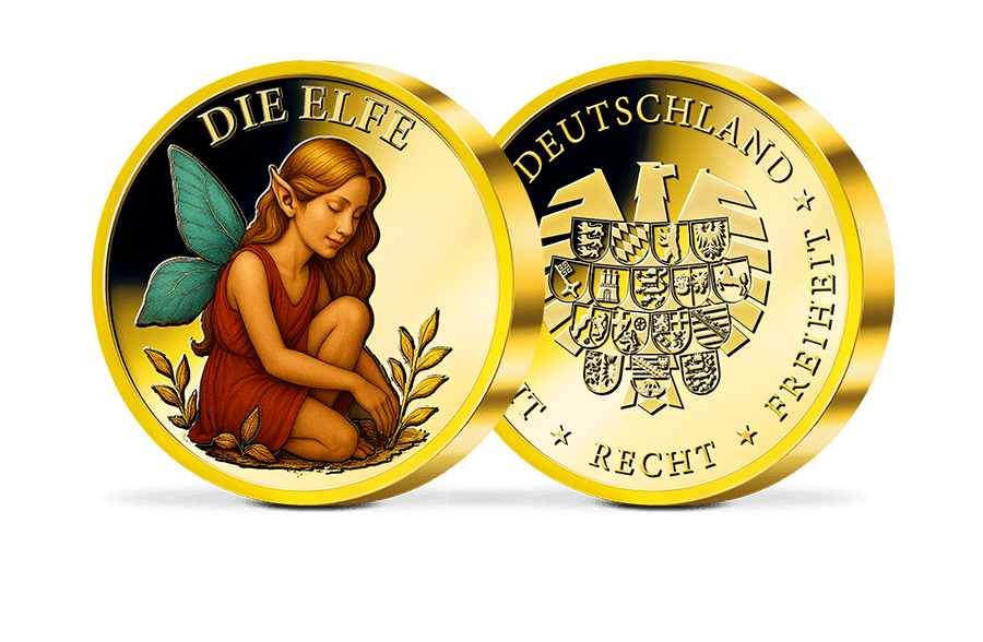 Piedfort-Gedenkprägung Die Elfe