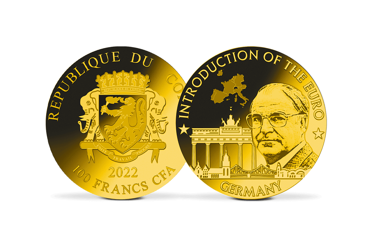 Goldmünze Einführung des Euro in Deutschland