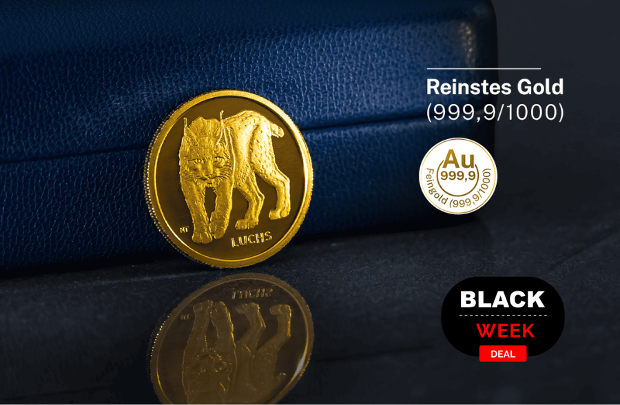 20-Euro-Goldmünze Deutschland Rückkehr der Wildtiere Luchs