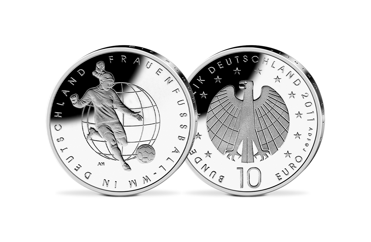 10-Euro-Münze Frauenfußball-WM 2011 in Deutschland 10-Euro-Münze Frauenfußball-WM 2011 in Deutschland