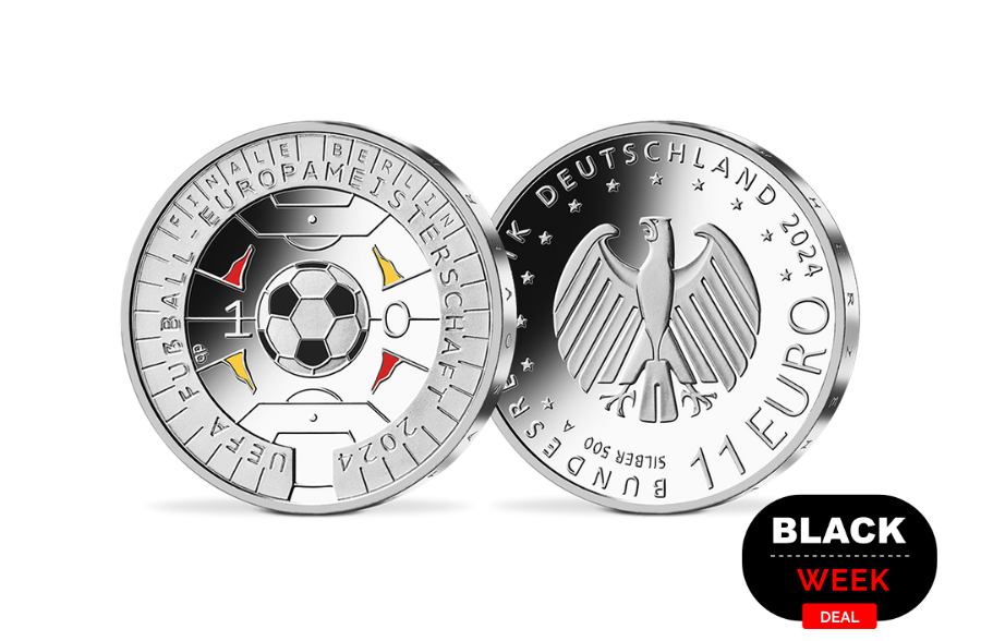 11-Euro-Münze zur Fußball-Europameisterschaft 2024