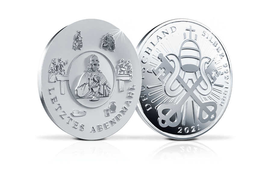 Teller-Gedenkprägung Das letzte Abendmahl Teller-Gedenkprägung Das letzte Abendmahl