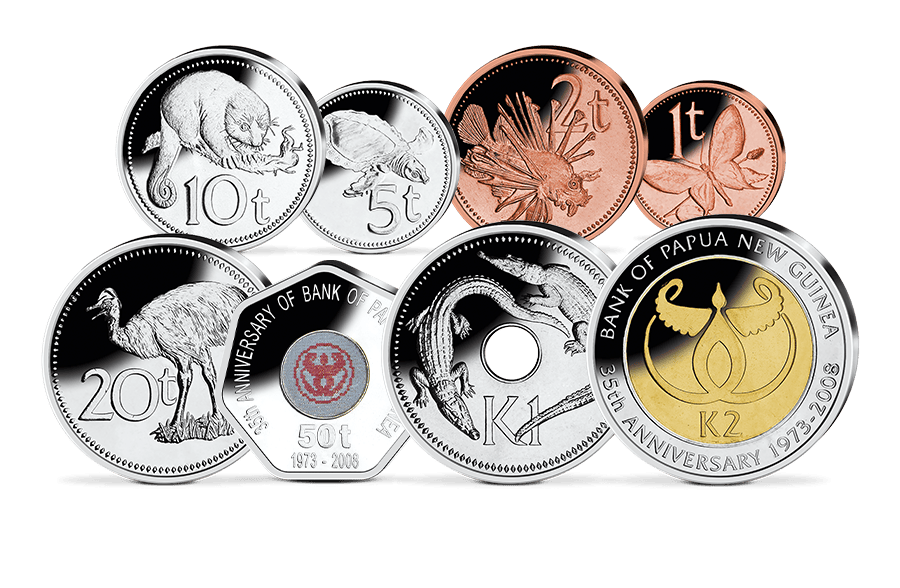 Kursmünzen Papua-Neuguinea Kursmünzen Papua-Neuguinea