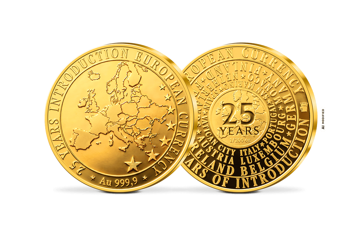 Gold-Erstausgabe 25 Jahre Euro