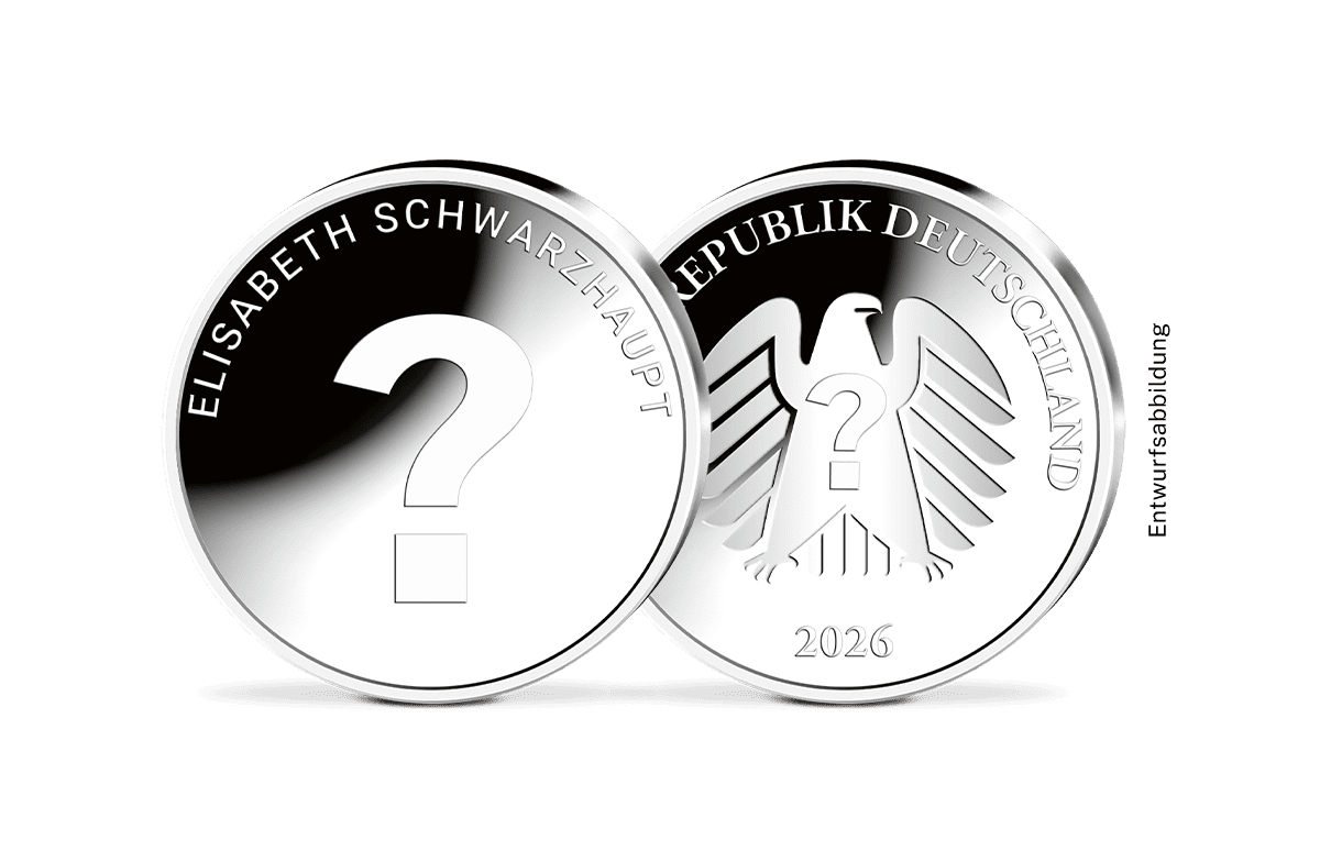 25-Euro-Münze 2026 Elisabeth Schwarzhaupt