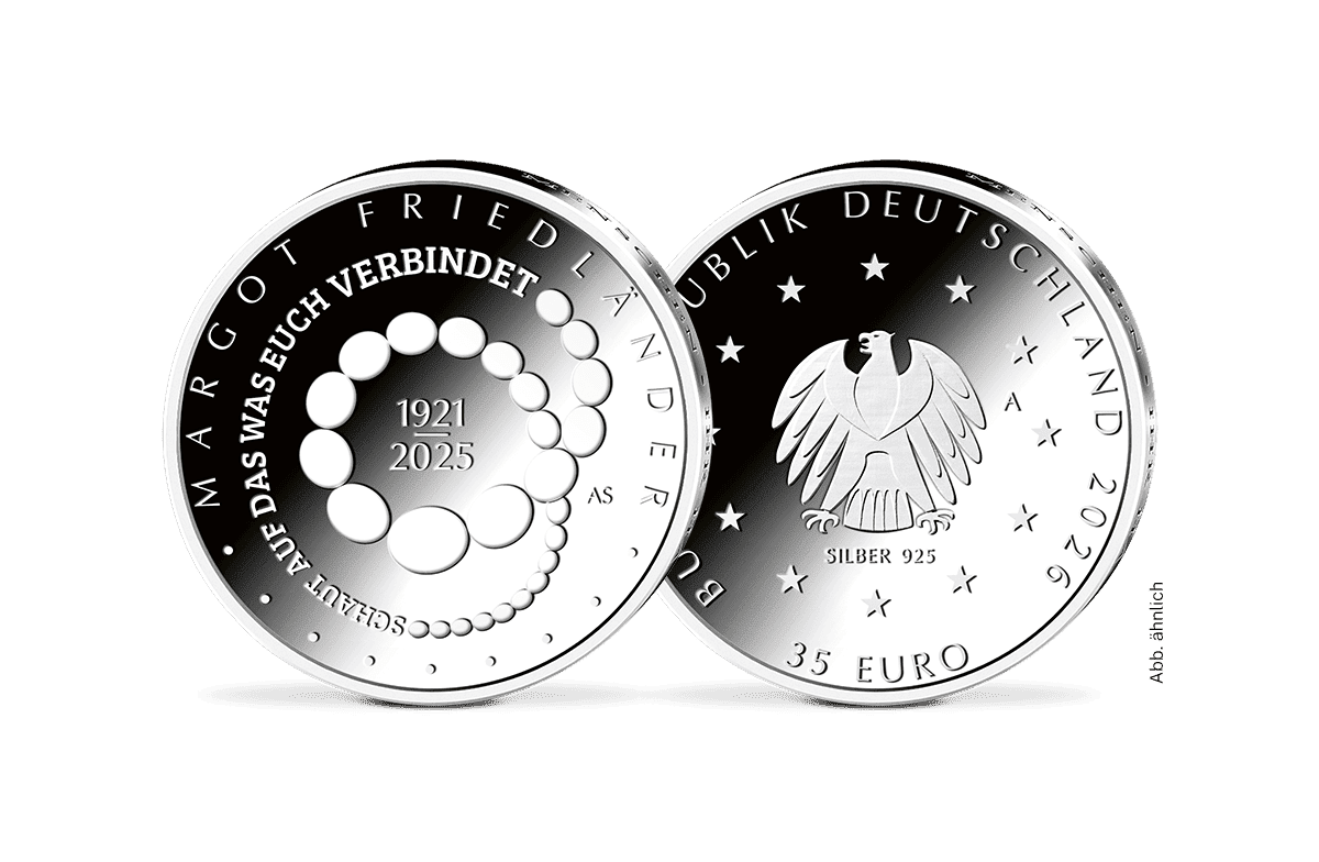 35-Euro-Silbermünze Margot Friedländer