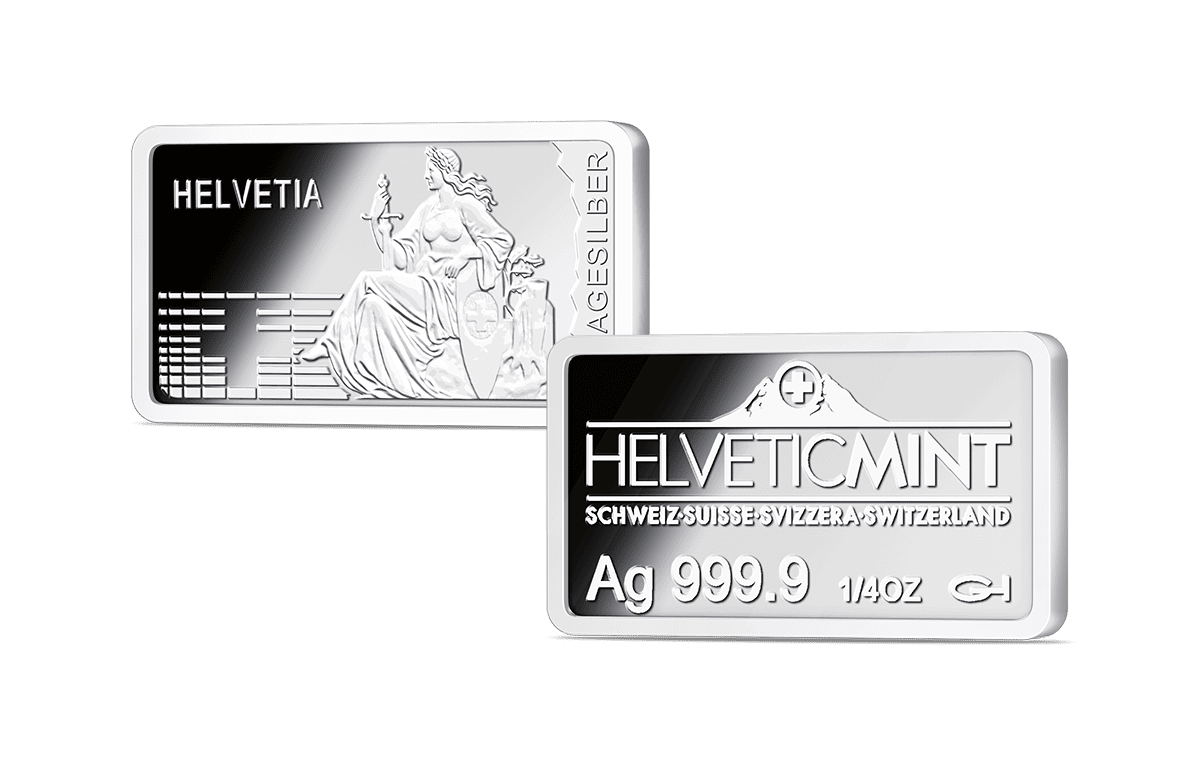 Silber-Barren Helvetia